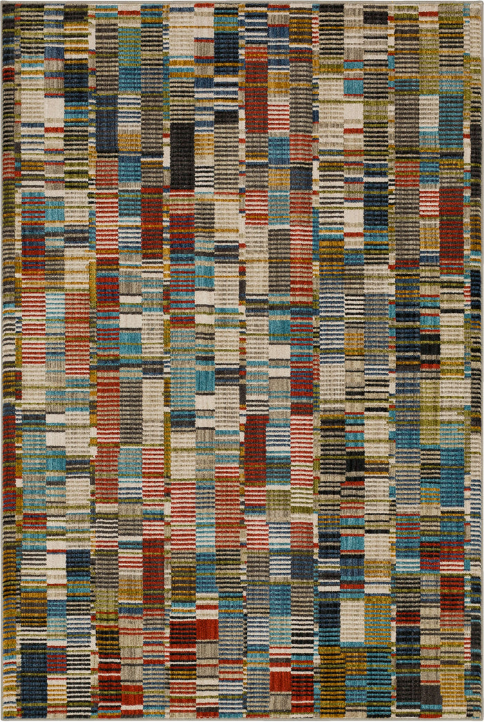 Dominica Barnard Red & Blue Area Rug