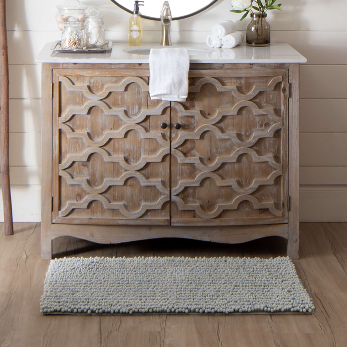 Whistlebury Silver Bath Mat
