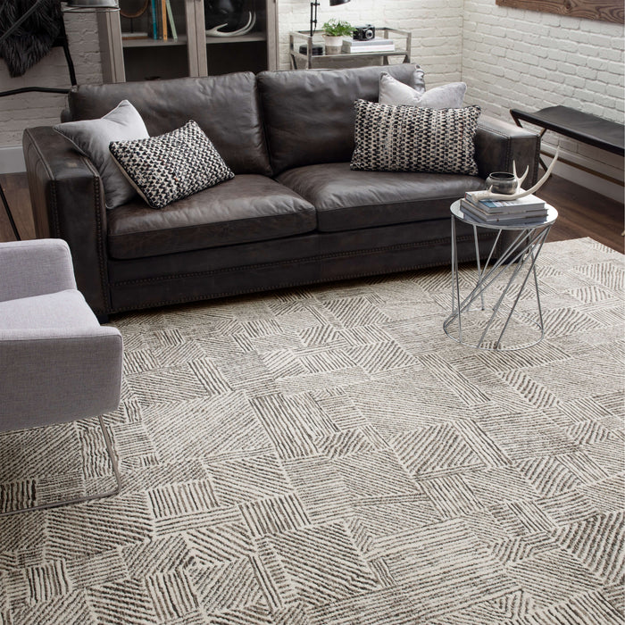 Karastan Vanguard Minoan Frost Grey by Drew & Jonathan Home