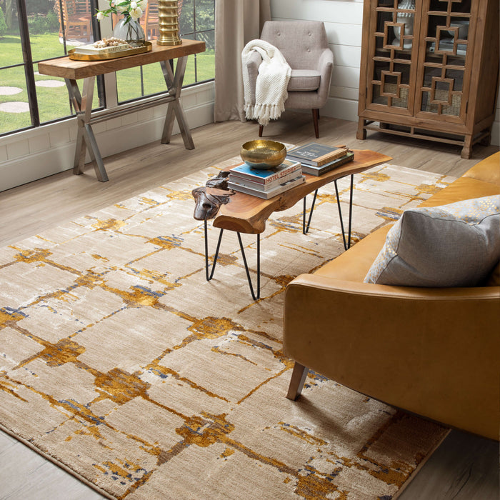 Karastan Artisan Mirage Brushed Gold by Scott Living