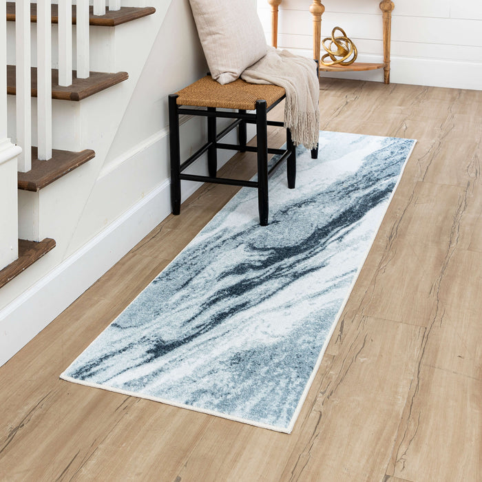 Technicolor Nicolette Blue Area Rug