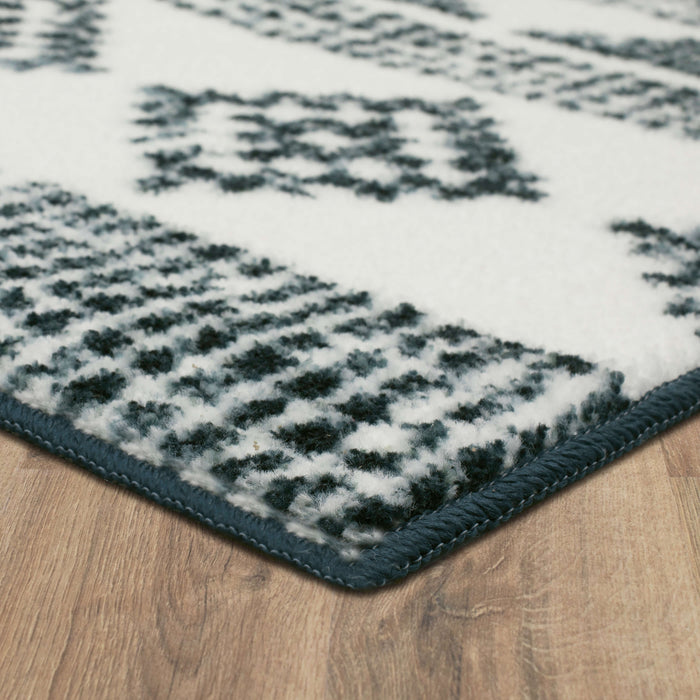 Technicolor Montrel Black Area Rug