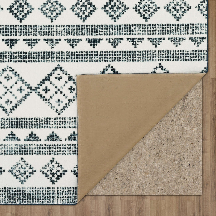 Technicolor Montrel Black Area Rug