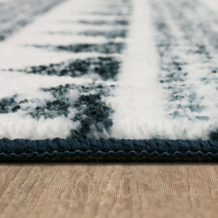 Technicolor Montrel Black Area Rug