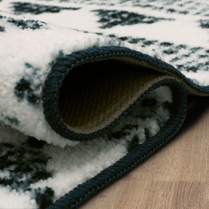 Technicolor Montrel Black Area Rug
