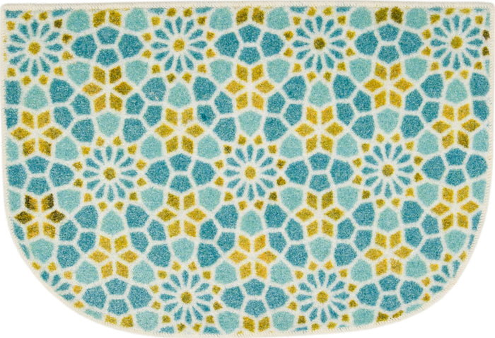 Motley Tile Aqua Accent Rug