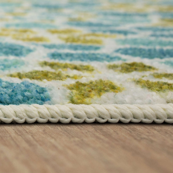 Motley Tile Aqua Accent Rug