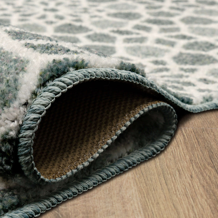 Motley Tile Grey Accent Rug