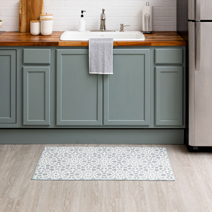 Motley Tile Grey Accent Rug