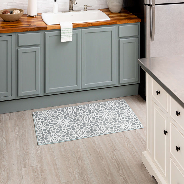 Motley Tile Grey Accent Rug