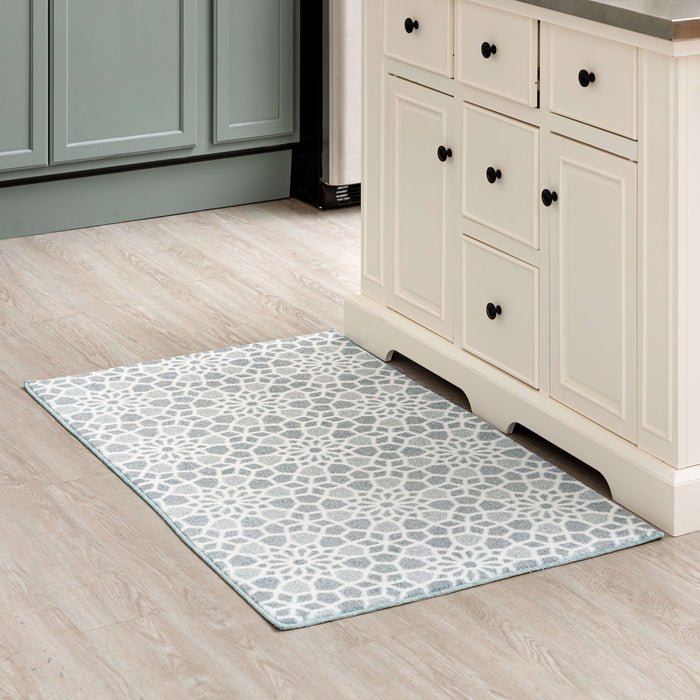 Motley Tile Grey Accent Rug