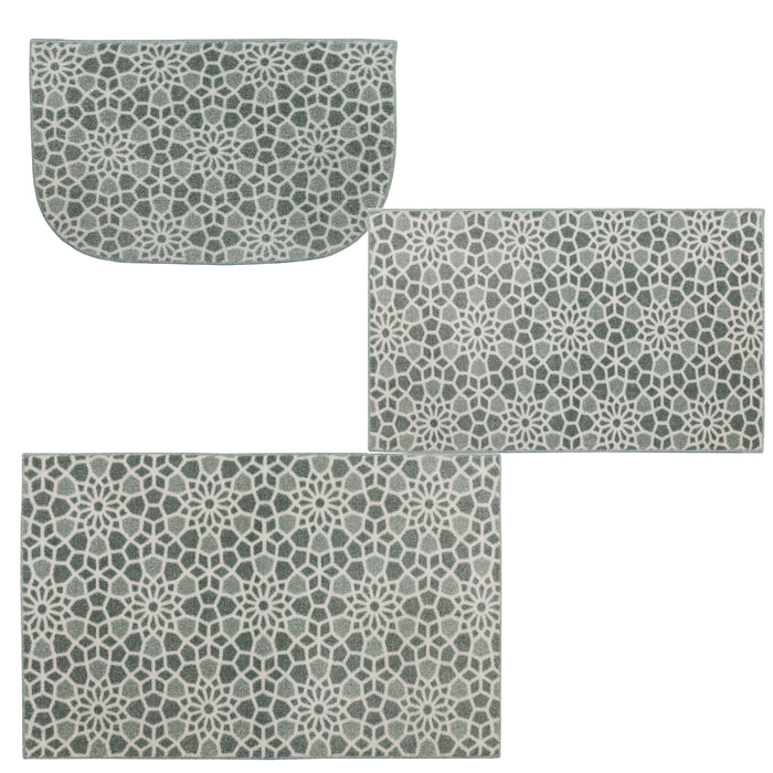 Motley Tile Grey Accent Rug