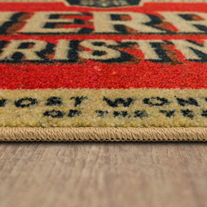 Most Wonderful Time Beige Accent Rug