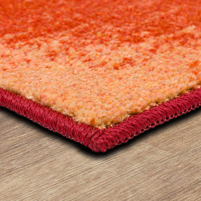 Motorcycle Santa Red Accent Rug