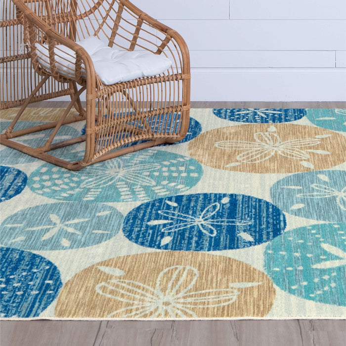 Sand Dollars Tan Area Rug