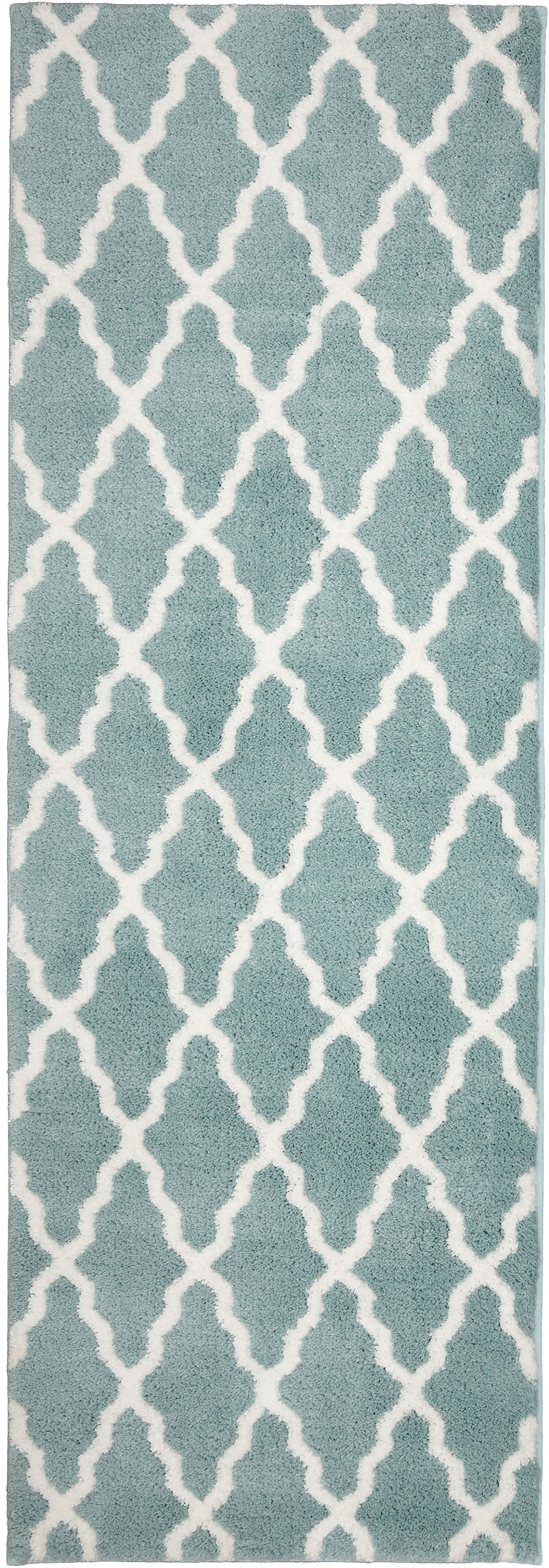 Compass Sea Blue & Green Bath Mat