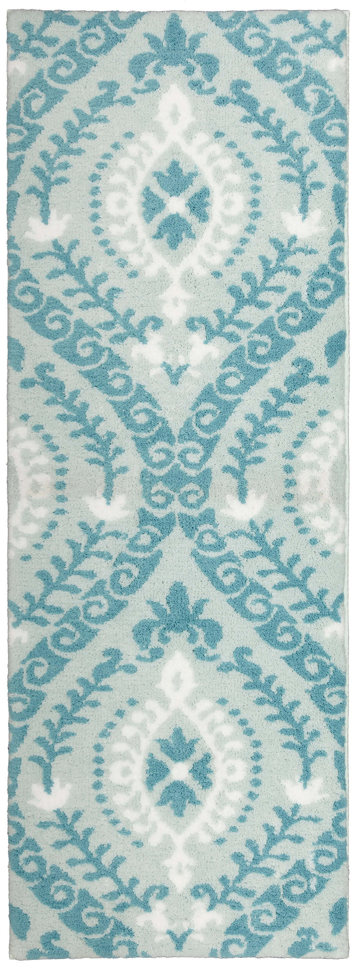 Compass Sky Blue & Green Bath Mat