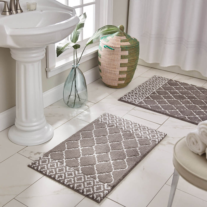 Compass Horizon Brown Bath Mat – Covered By Rugs