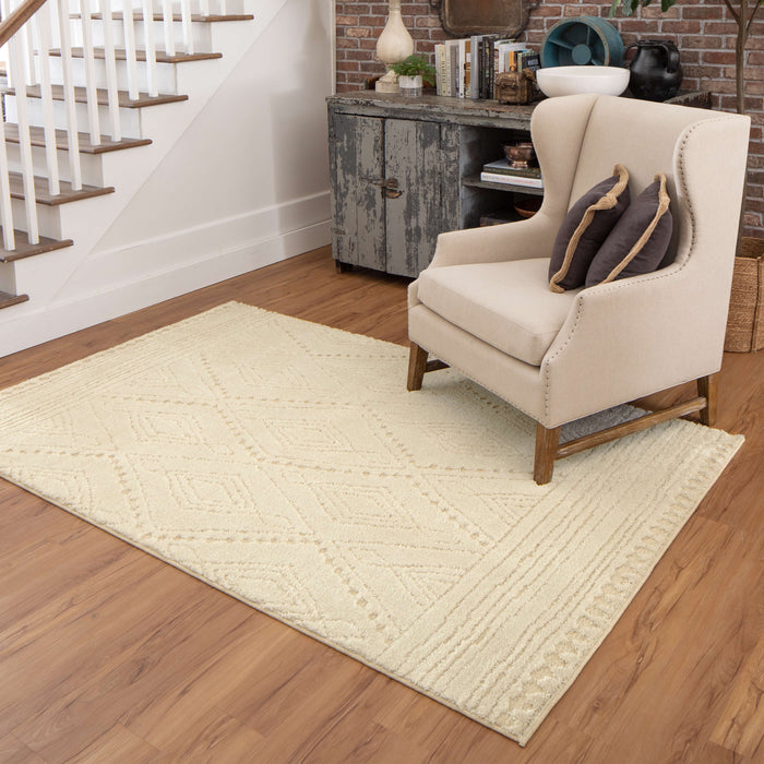 Brizo Marquise White Area Rug