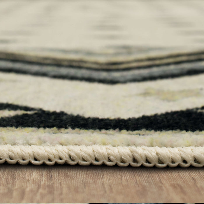 Antioch Black Area Rug