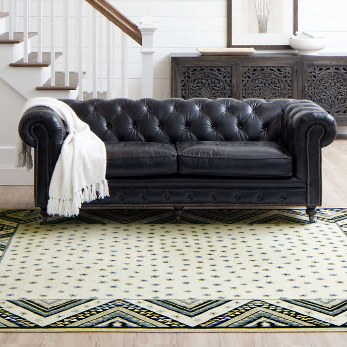 Antioch Black Area Rug