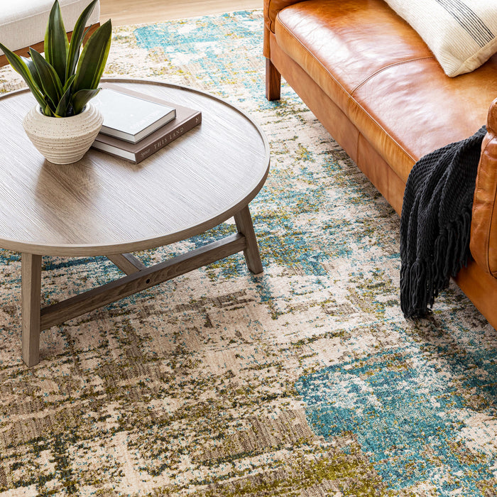 Karastan Elements Olivine Lagoon Area Rug