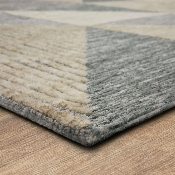 Karastan Bowen Oblique Tan Area Rug by Drew & Jonathan Home