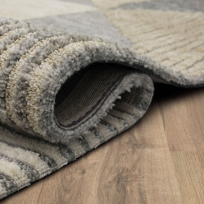 Karastan Bowen Oblique Tan Area Rug by Drew & Jonathan Home