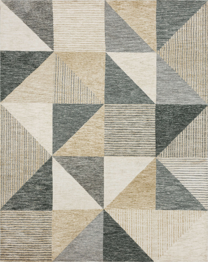 Karastan Bowen Oblique Tan Area Rug by Drew & Jonathan Home