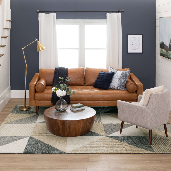 Karastan Bowen Oblique Tan Area Rug by Drew & Jonathan Home