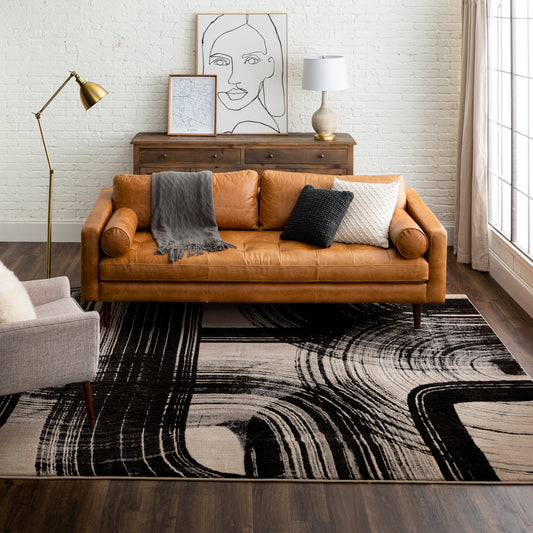 Karastan Rendition Orion Obsidian Area Rug by Stacy Garcia Home