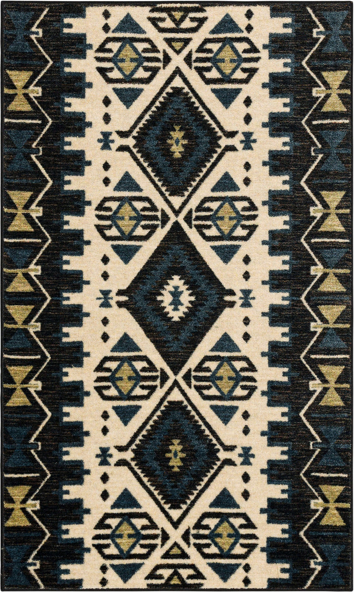 Meriwether Black Area Rug
