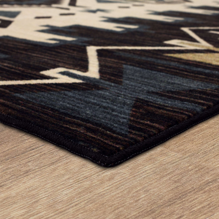 Meriwether Black Area Rug
