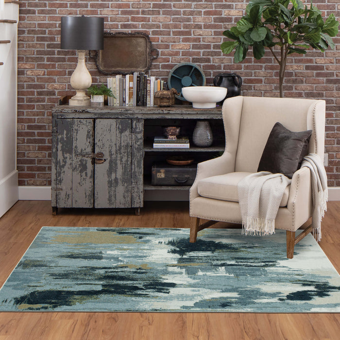 Technicolor Preston Grey Area Rug