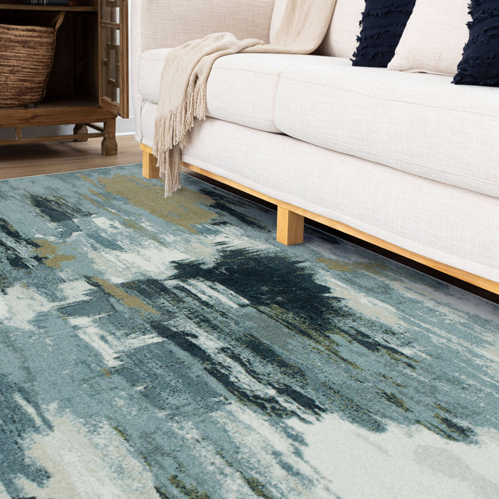 Technicolor Preston Grey Area Rug