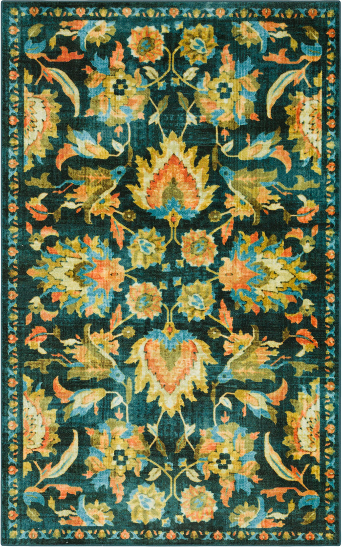Technicolor Alluvia Blue & Orange Area Rug