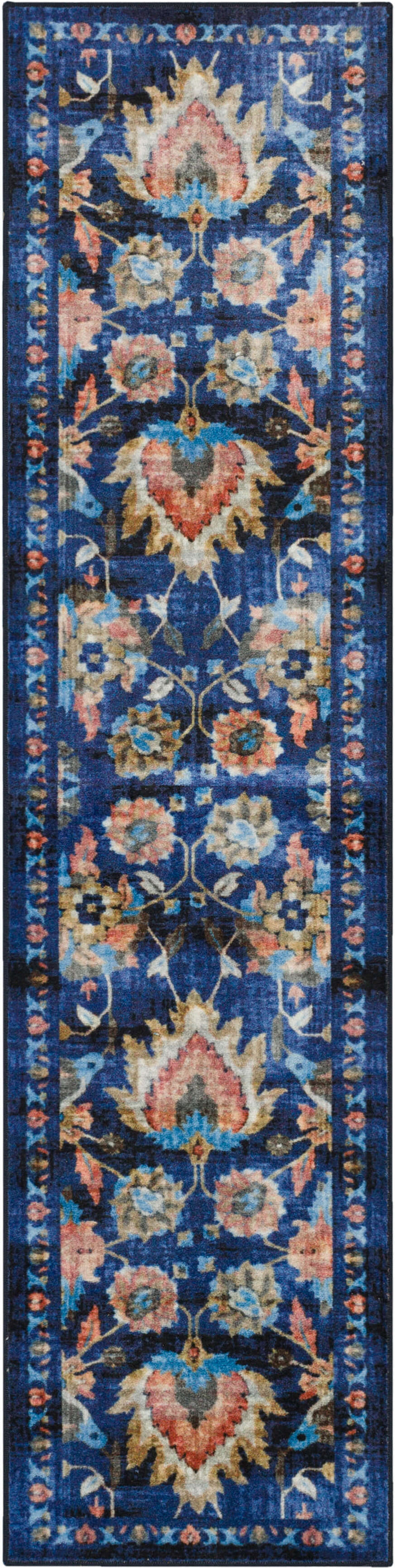 Technicolor Tapestry Blue Area Rug