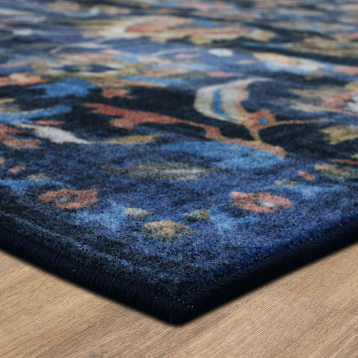 Technicolor Tapestry Blue Area Rug