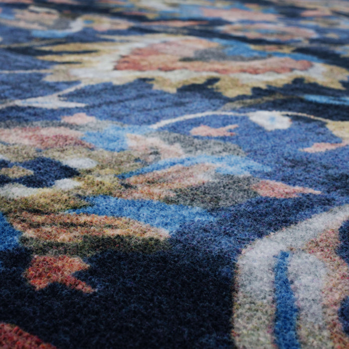 Technicolor Tapestry Blue Area Rug