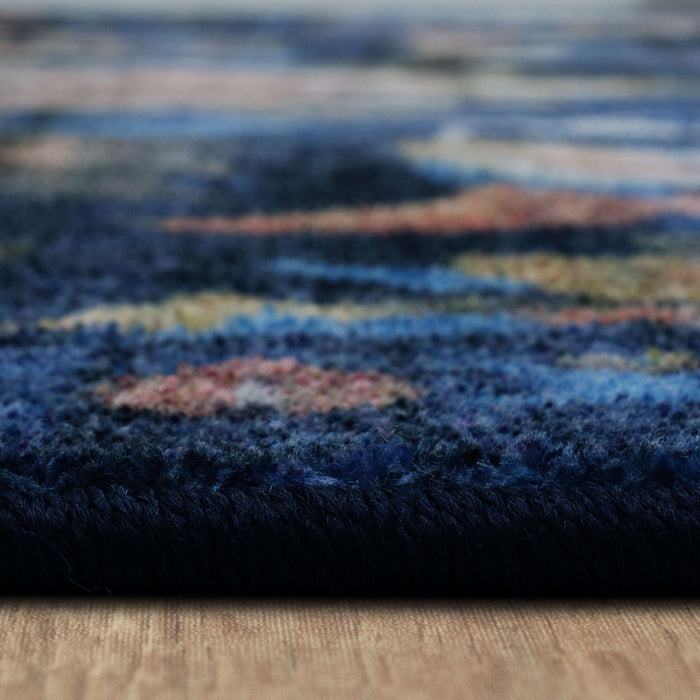 Technicolor Tapestry Blue Area Rug