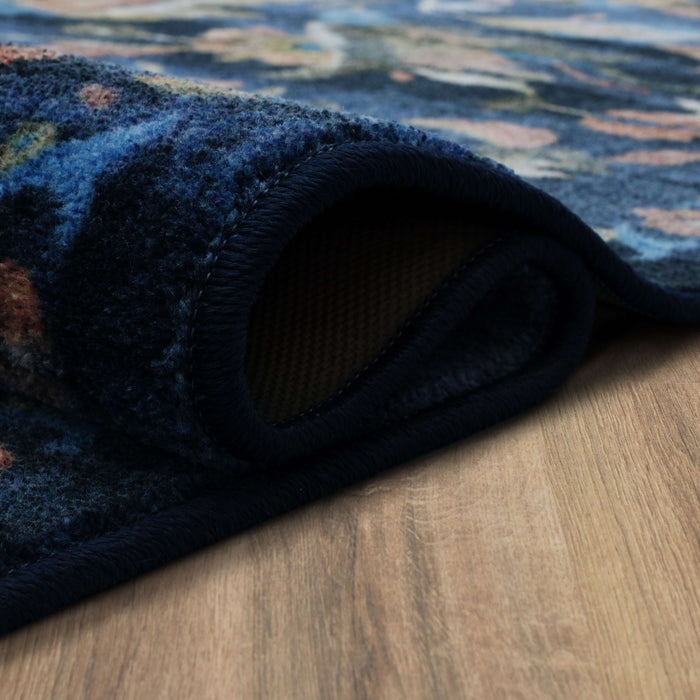 Technicolor Tapestry Blue Area Rug