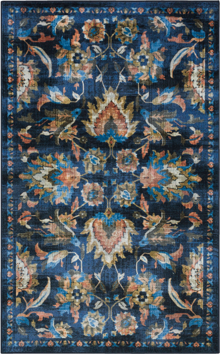 Technicolor Tapestry Blue Area Rug