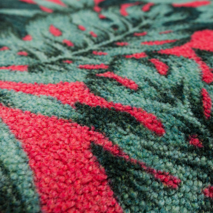 Palm Tree Hot Pink & Green Accent Rug