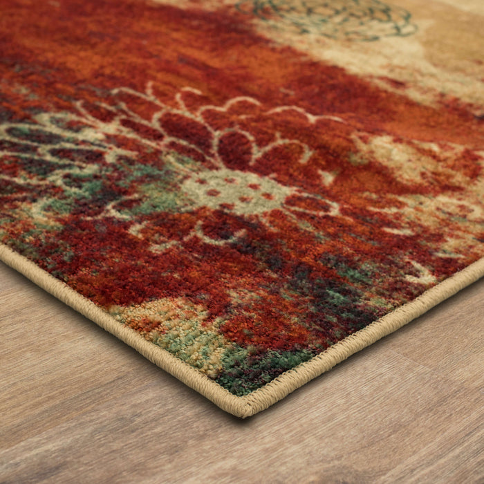 Acropolis Glory Orange & Blue Area Rug