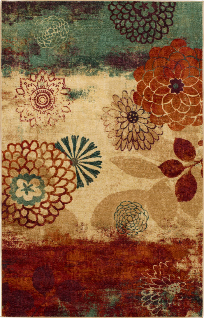 Acropolis Glory Orange & Blue Area Rug