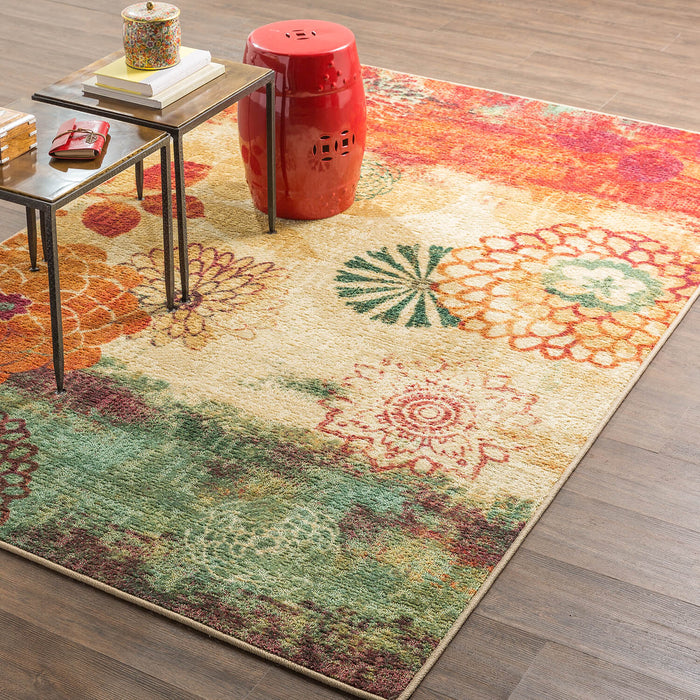 Acropolis Glory Orange & Blue Area Rug
