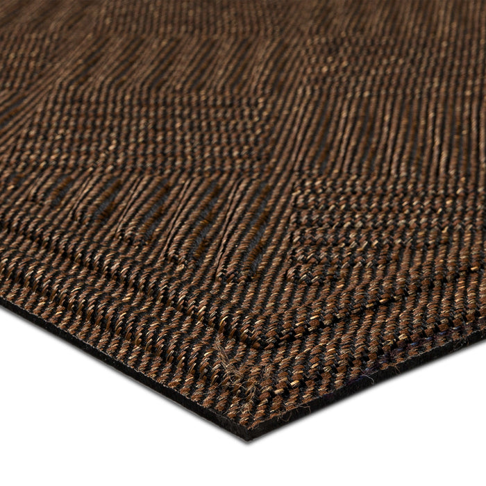 Parquet Copper Door Mat Covered By Rugs