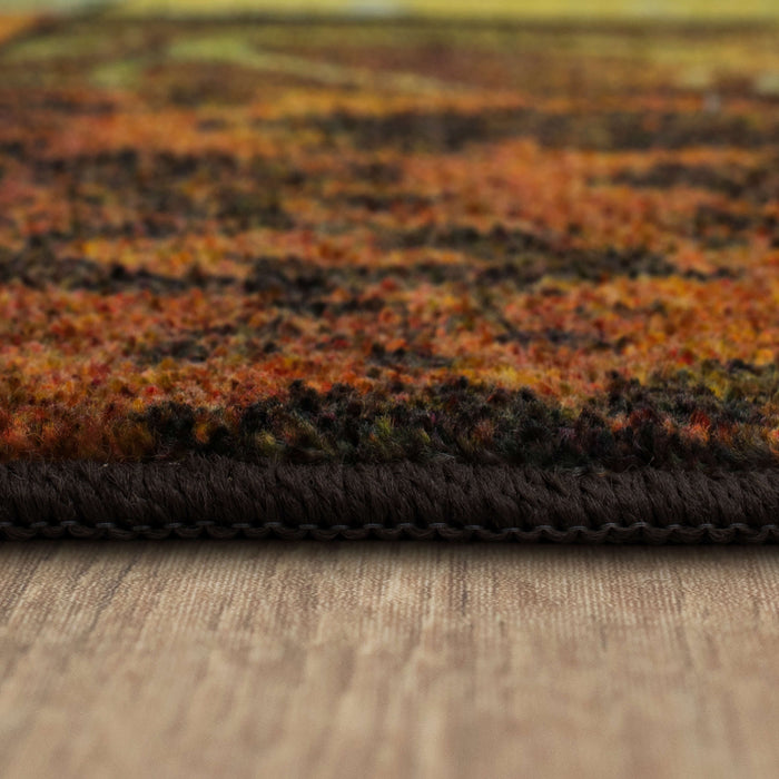 Technicolor Patchwork Multicolor Area Rug