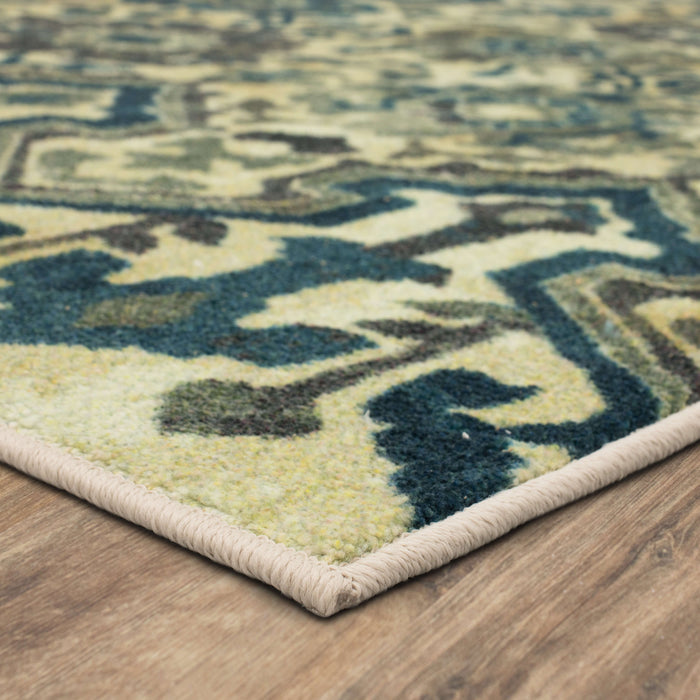 Technicolor Kinn Navy Area Rug