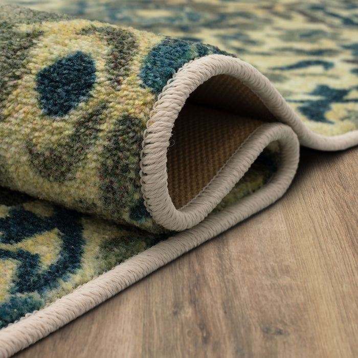 Technicolor Kinn Navy Area Rug